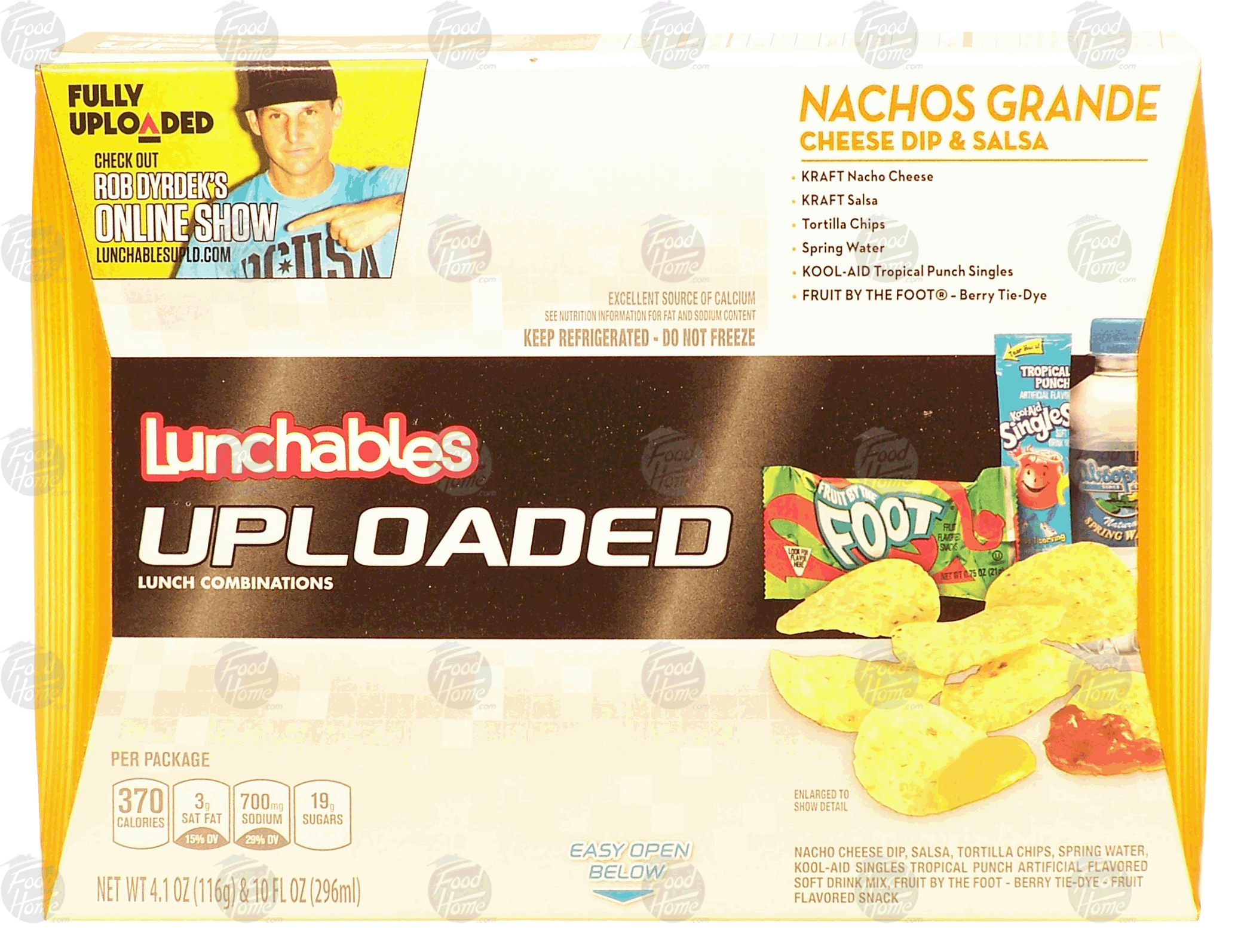 Oscar Mayer Lunchables uploaded; lunch combinations, nachos grande cheese dip salsa, 4.1 oz & 10 fl oz drink Full-Size Picture